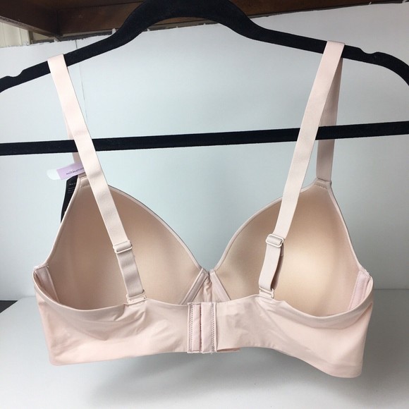 Maidenform DM7543 One Fabulous Fit 2.0 Tailored Demi T-Shirt Bra 38D Sandshell - Picture 3 of 7